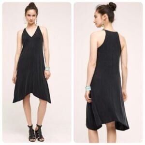 Anthropologie Dolan Left Coast Collection Willa Midi Dress Black XS